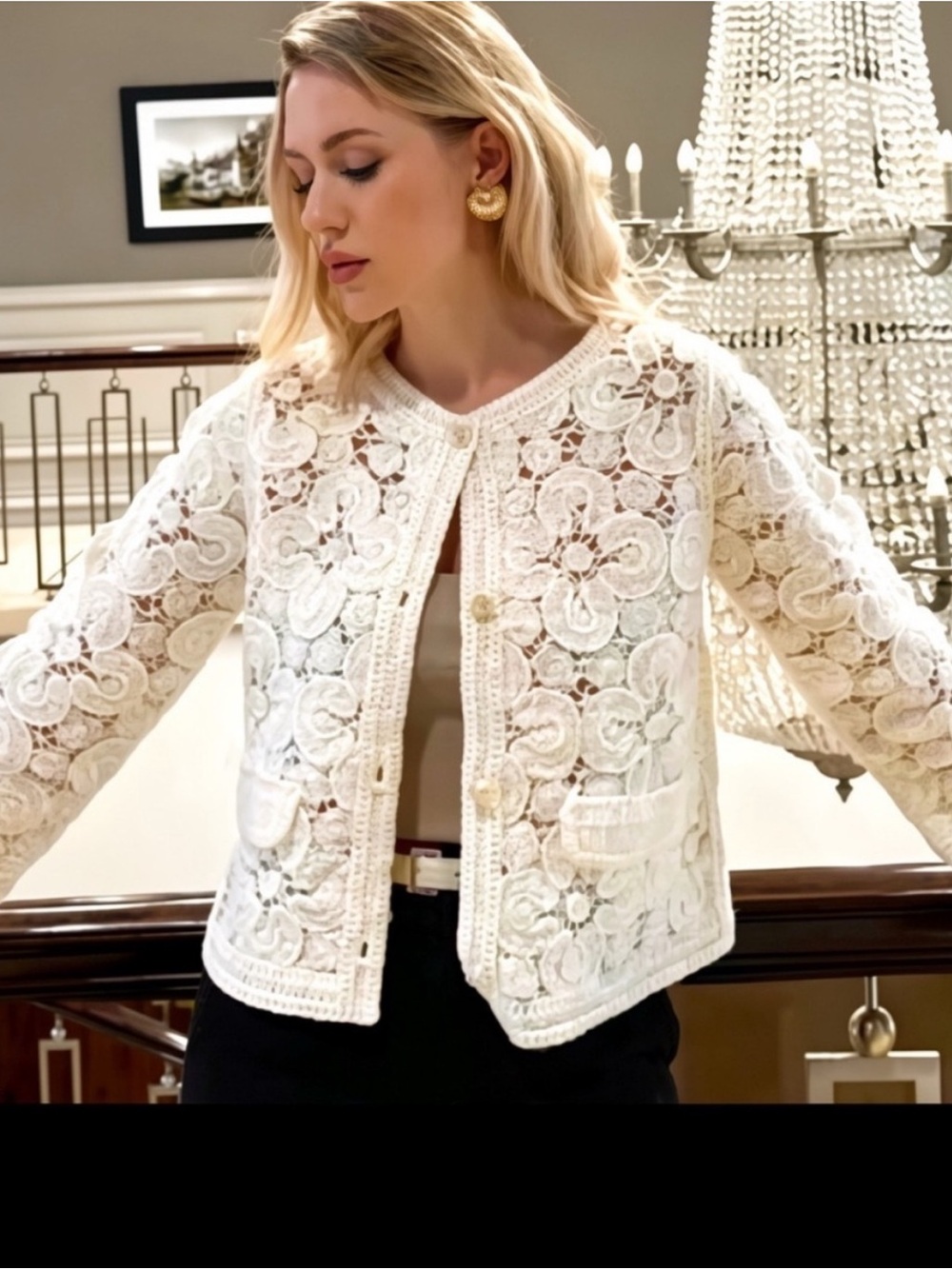 NEW HOUSE OF HARLOW EMBROIDERY CHANNEL
VIBE LUXURY CARDIGAN
SIZE XS